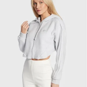 Crop Full-Zip Loungewear Hoodie